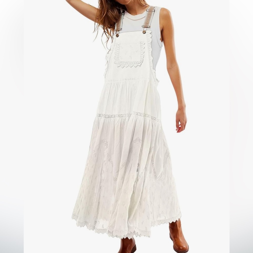 Boho Lace Overall Dress